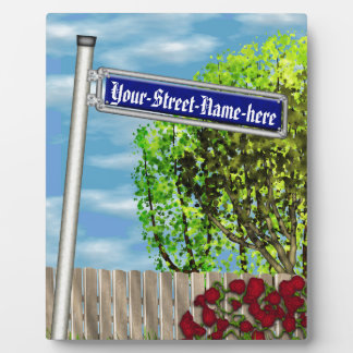 Customizable vintage German street sign - Plaque