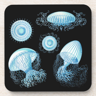 Customizable Vintage Haeckel Jellyfish Coaster