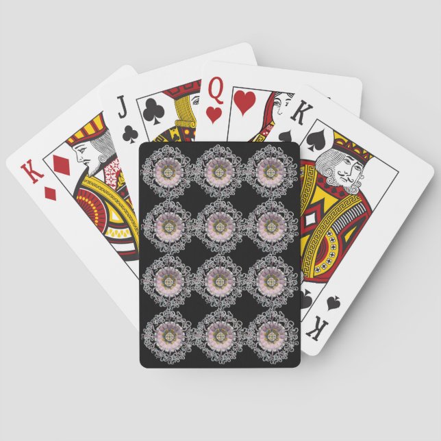 Customizable Vintage Haeckel Playing Cards (Back)