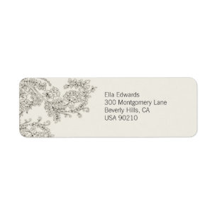 Customizable Vintage Inspired Return Address Label