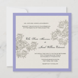 Customizable Vintage Inspired Wedding Invite