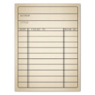 Customizable Vintage Library Book Card Tissue Wrap