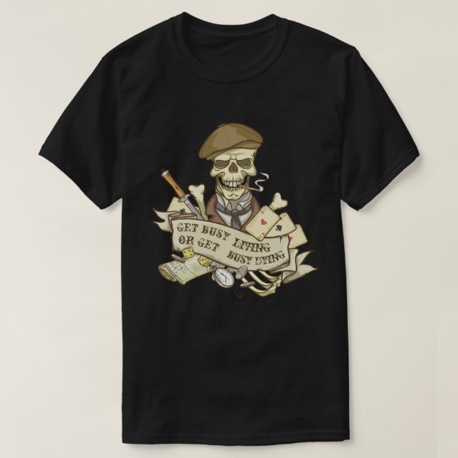 Customizable Vintage Skull T-Shirt (Design Front)