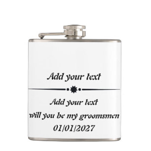 Customizable Vinyl Wrapped Flask