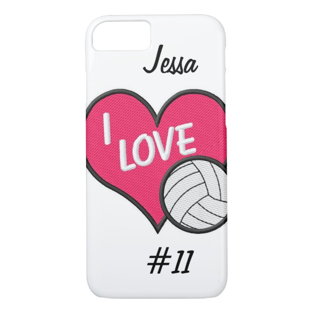 CUSTOMIZABLE Volleyball iPhone 7 CASE (Back)