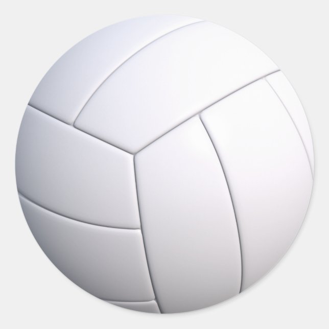 Customizable Volleyball Stickers (Front)
