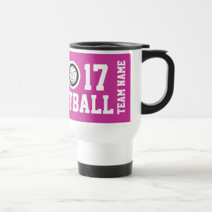 Customizable Volleyball travel mug