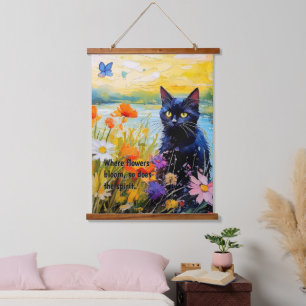 Customizable wall art, Floral wall hanging,  Hanging Tapestry