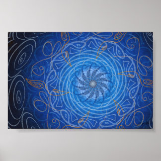Customizable Water (Psychedelic spirograph) Poster