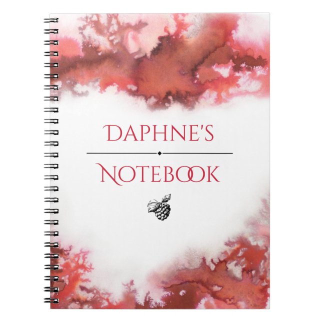 Customizable Watercolor Notebook (Front)