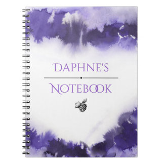 Customizable Watercolor Notebook