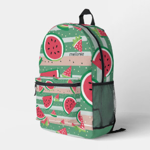 Customizable Watermelon Printed Backpack