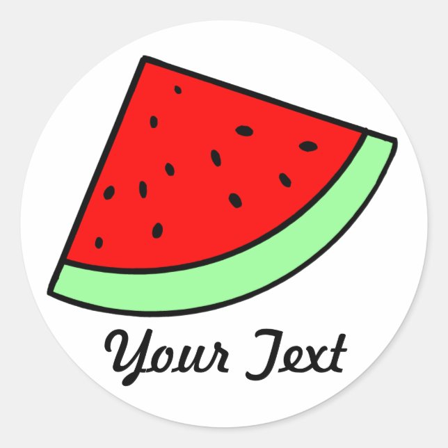 Customizable Watermelon Sticker (LIGHT) (Front)