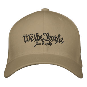 Customizable We the People FlexFit Embroidered Hat