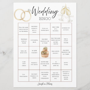 Customizable Wedding Bingo Card & Photo Template