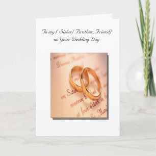 Customizable Wedding Card