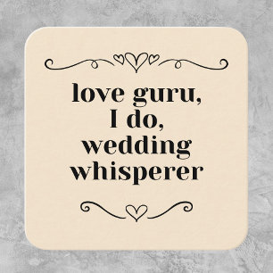 Customizable Wedding Event Planner Guru Square Business Card