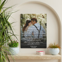 Customizable Wedding Gift, Scripted Wall Art