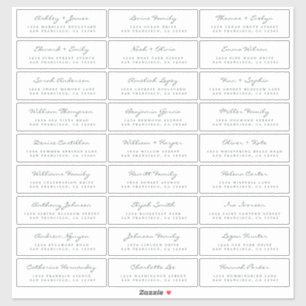 Customizable Wedding Guest Address Labels