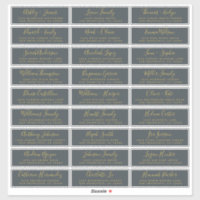 Customizable Wedding Guest Address Labels
