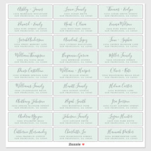 Customizable Wedding Guest Address Labels