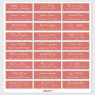 Customizable Wedding Guest Address Labels