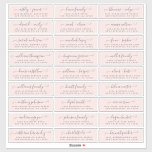 Customizable Wedding Guest Address Labels