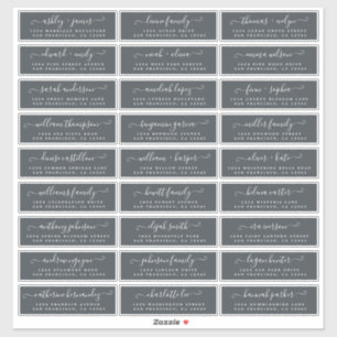 Customizable Wedding Guest Address Labels