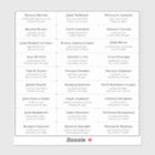 Customizable wedding guest address labels sticker