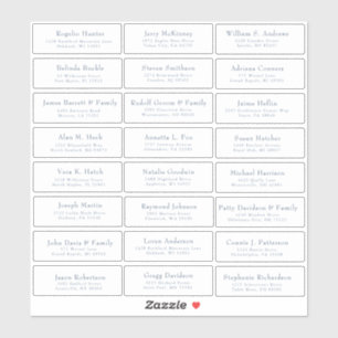 Customizable wedding guest address labels sticker