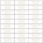Customizable wedding guest address labels sticker<br><div class="desc">Easy to personalize,  names and addresses / individual wedding shipping address label stickers for guests.</div>