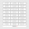 Customizable wedding guest address labels sticker