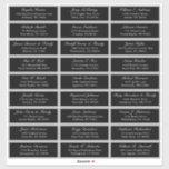 Customizable wedding guest address labels sticker<br><div class="desc">Easy to personalize,  names and addresses / individual wedding shipping address label stickers for guests.</div>