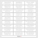 Customizable wedding guest address labels sticker<br><div class="desc">Easy to personalize,  names and addresses / individual wedding shipping address label stickers for guests.</div>