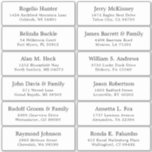 Customizable wedding guest address labels sticker<br><div class="desc">Easy to personalize,  names and addresses / individual wedding shipping address label stickers for guests.</div>