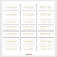 Customizable Wedding Guest Address Labels Sticker
