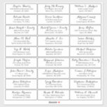 Customizable wedding guest address labels sticker<br><div class="desc">Easy to personalize,  names and addresses / individual wedding shipping address label stickers for guests.</div>