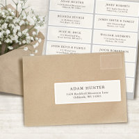 Customizable wedding guest address labels sticker