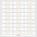 Customizable wedding guest address labels sticker<br><div class="desc">Easy to personalize,  names and addresses / individual wedding shipping address label stickers for guests.</div>