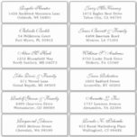 Customizable wedding guest address labels sticker<br><div class="desc">Easy to personalize,  names and addresses / individual wedding shipping address label stickers for guests.</div>