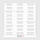 Customizable wedding guest address labels sticker