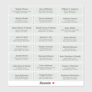 Customizable wedding guest address labels Stickers