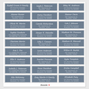 Customizable Wedding Guest lable Stickers