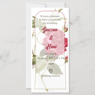 Customizable wedding invitation