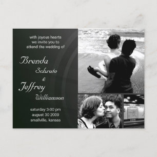 Customizable  Wedding Invitation Photos  Images Postcard