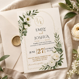 Customizable wedding invitation template