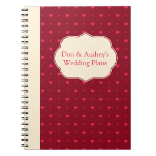 Customizable Wedding Plans Notebook