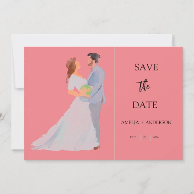 Customizable Wedding Save The Date (Front)