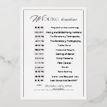Customizable Wedding Timeline