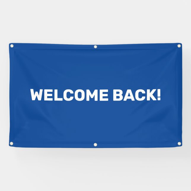 Customizable Welcome Back Outdoor Banner (Horizontal)